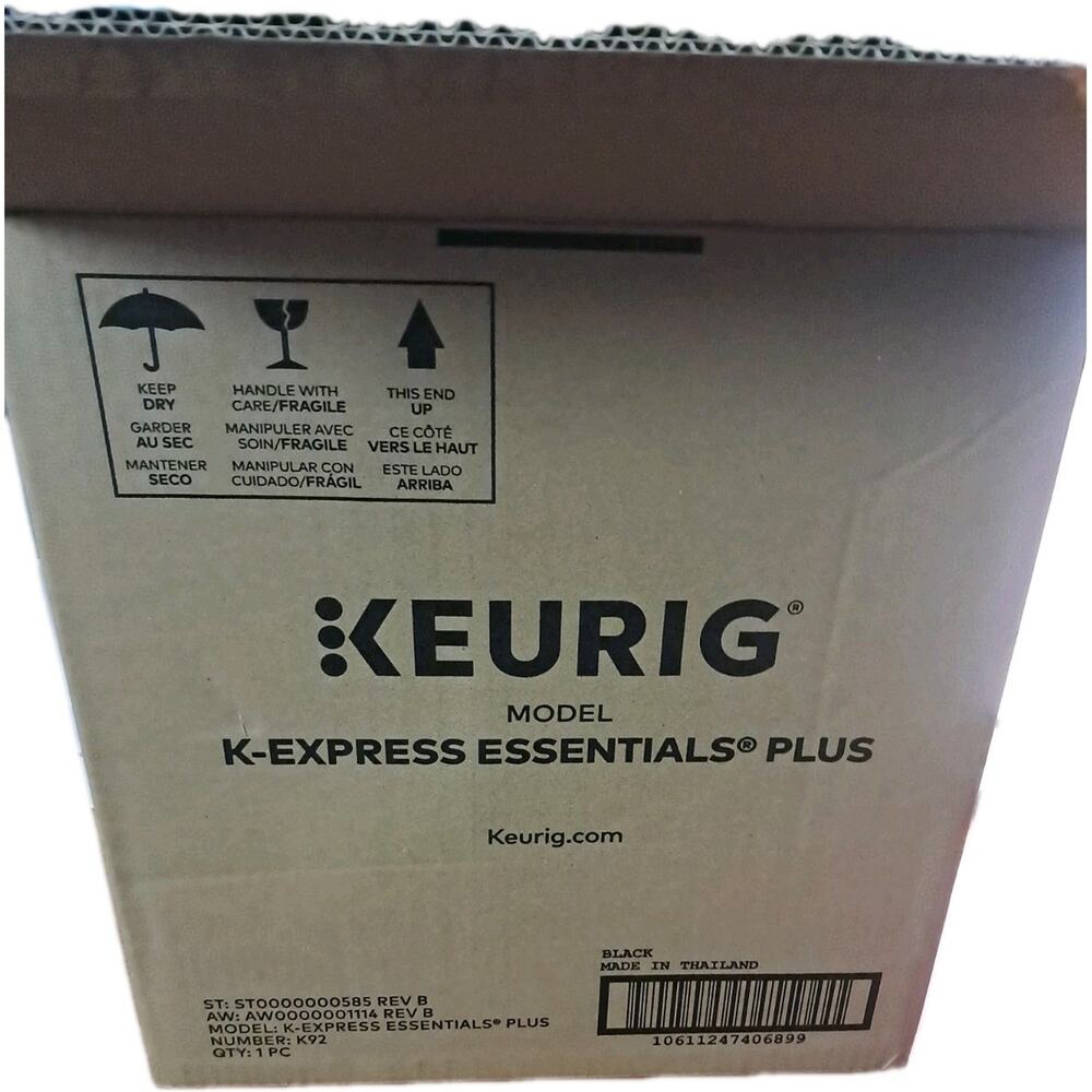 Keurig K-Express Essentials Plus, Iced and Hot Single-Serve K-Cup, Black